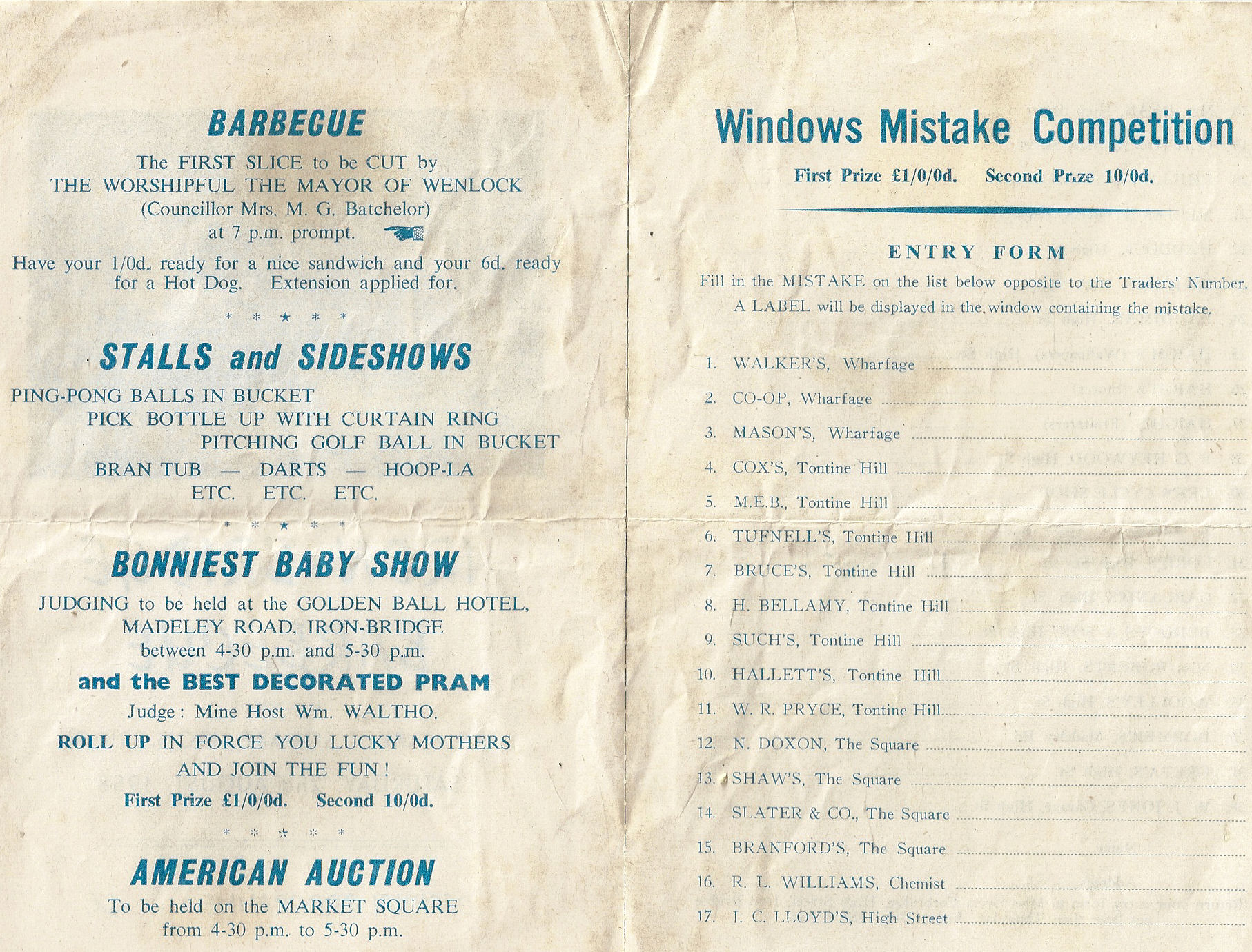 Iron-Bridge Barbeque 1958